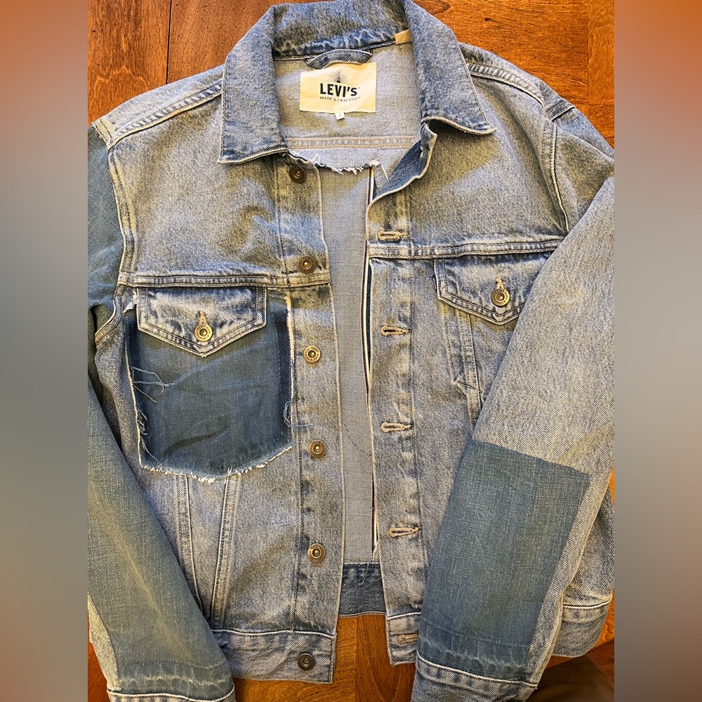 Levi’s Made & Crafted Selvedge Patchwork Denim Ty… - image 1